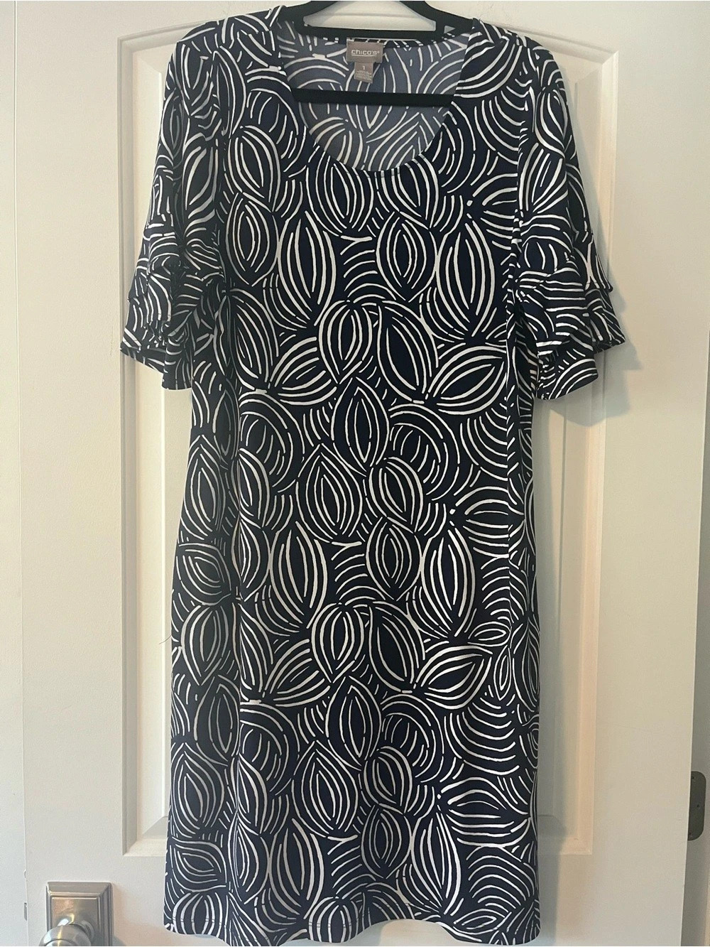 Chico's Abstract Print Dress Size 1